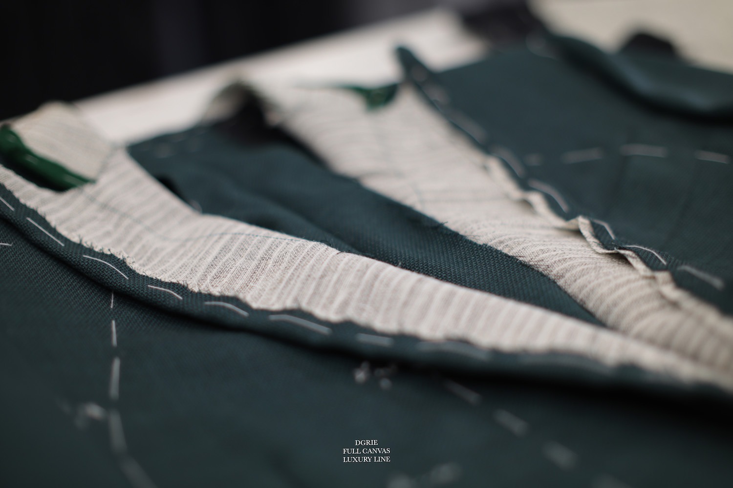 fitting 2nd db green suit full canvas dgrie 1