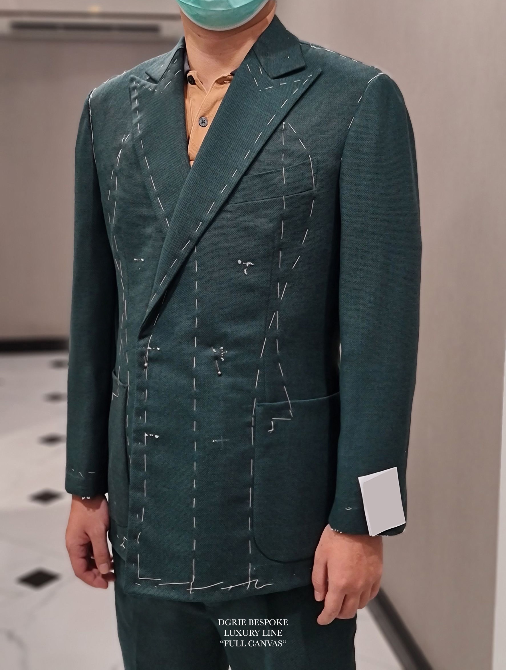 fitting 2nd db green suit fullcanvas dgrie 1