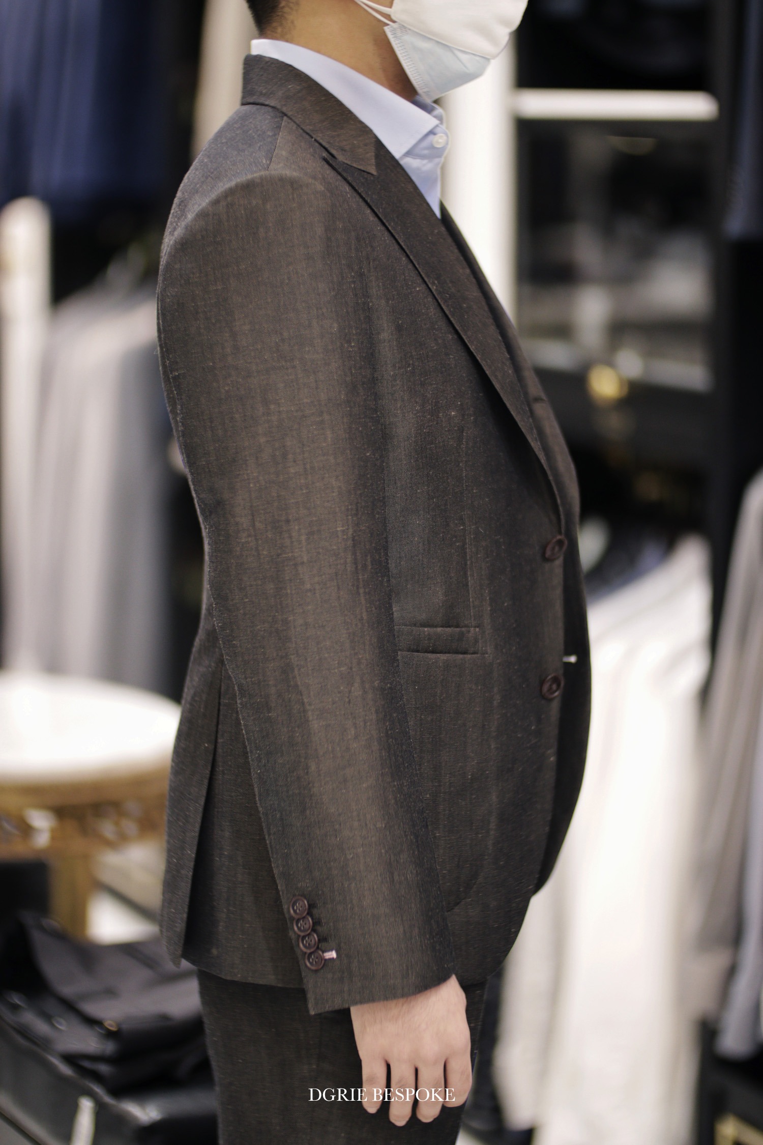 italy d brown linen suit dgrie 3