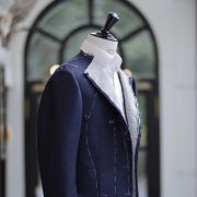 fitting 1st hopsack navy blue dgrie 1