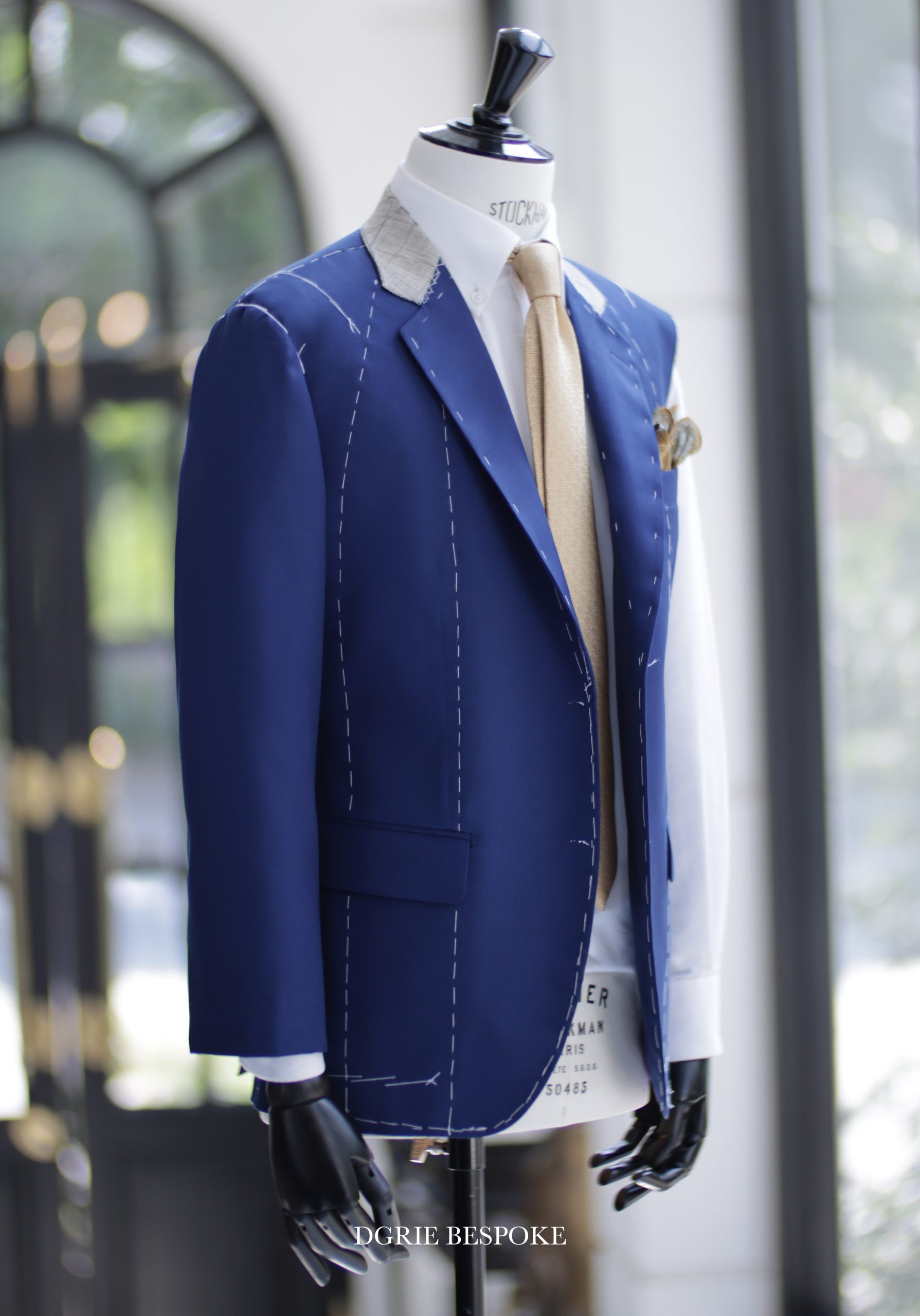 navy blue full canvas suit dgrie
