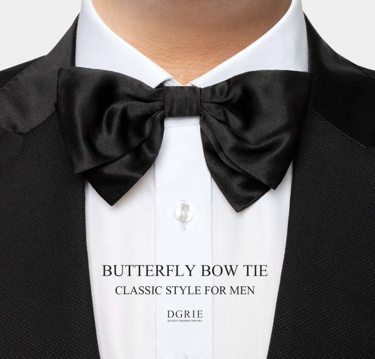 DGRIE The Butterfly Bowtie: โบว์ไท สีดำ สีแดง สไตล์ผีเสื้อ 21 dgrie 1