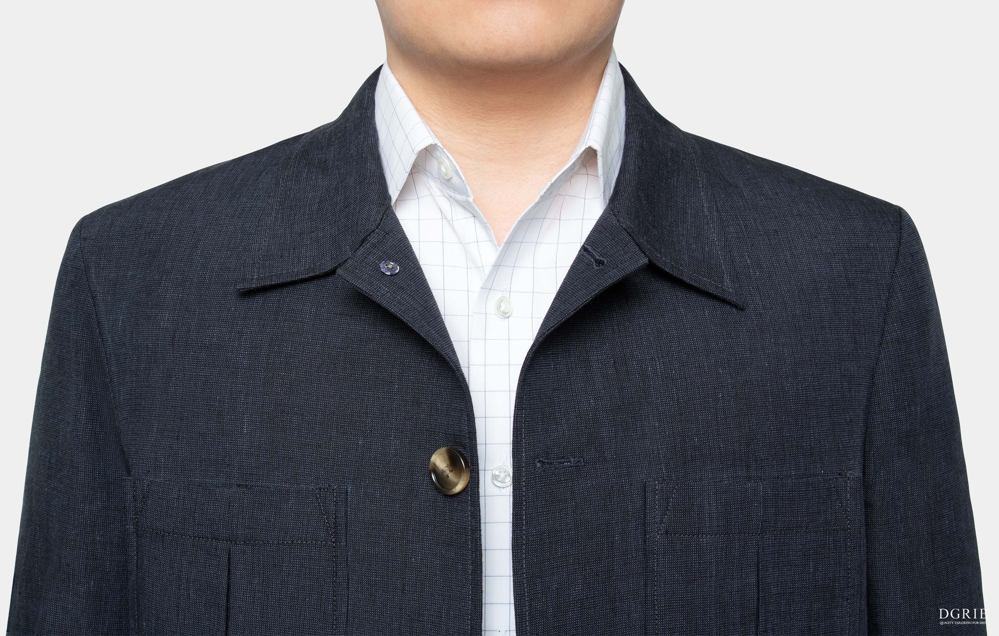 dgrie navy two tone safari jacket dgrie 3