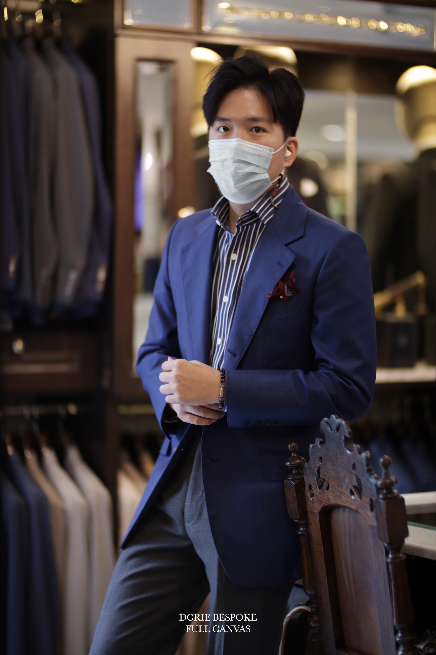 italy navy blue suit dgrie