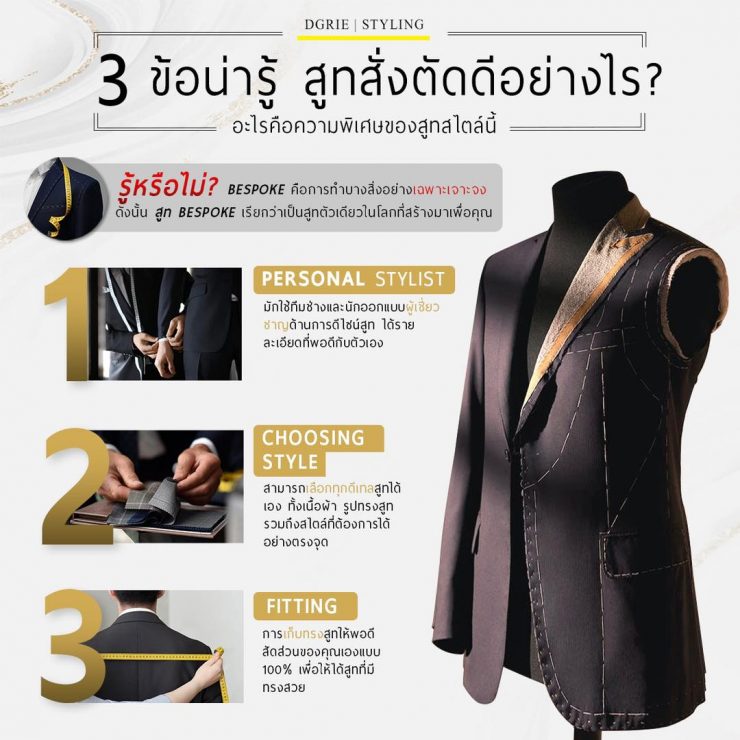 3 Tips Custom Suit: 3 ข้อน่ารู้ สั่งตัดสูท ดีอย่างไร 97 3 tips custom suit 3 dgrie