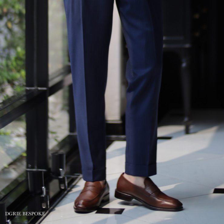 Cognac Premium Penny Loafer Shoes รองเท้าสีน้ำตาล 95 cognac premium penny loafer shoes dgrie 1