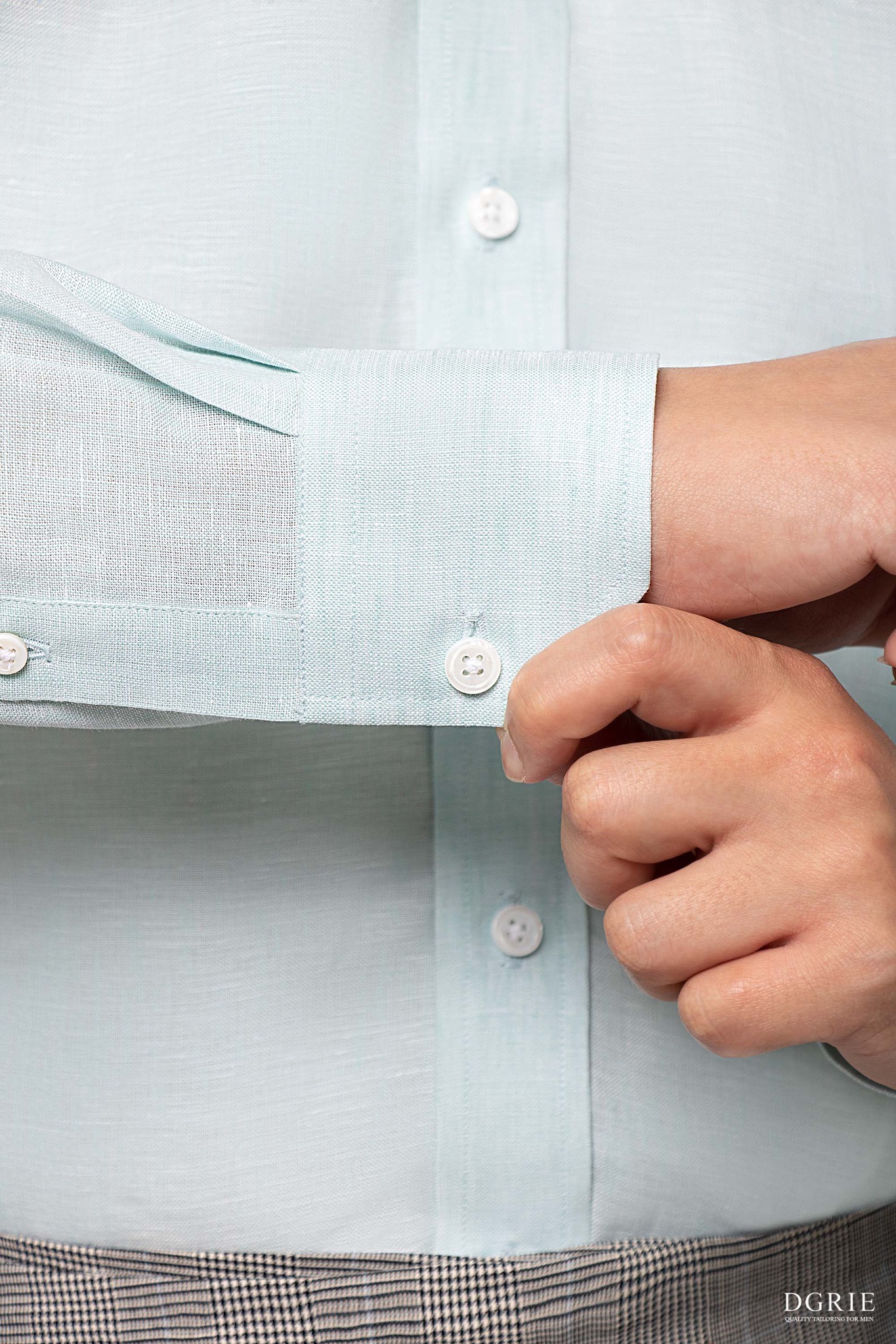 dgrie green mint linen shirt dgrie