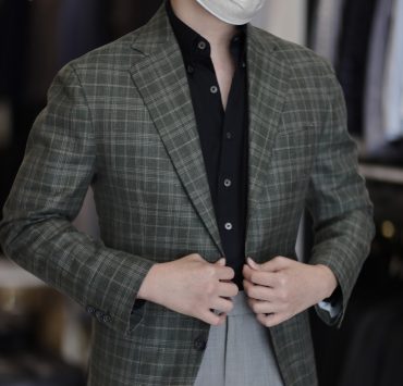 DGRIE Wool Linen Jacket: ตัดสูทสไตล์ลำลองสีเขียว 15 dgrie wool linen jacket dgrie 4