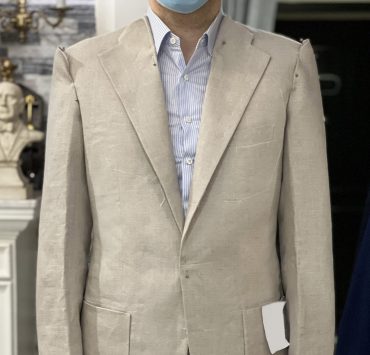 Fitting: Beige Linen Suit ตัดสูทลินิน 14 fitting beige linen suit dgrie 1