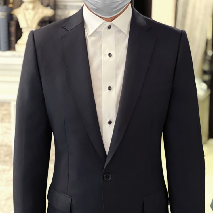 DGRIE BLACK ENGLISH SHOULDER: ตัดสูทสีดำ เสริมบุคลิก 16 dgrie black english shoulder dgrie