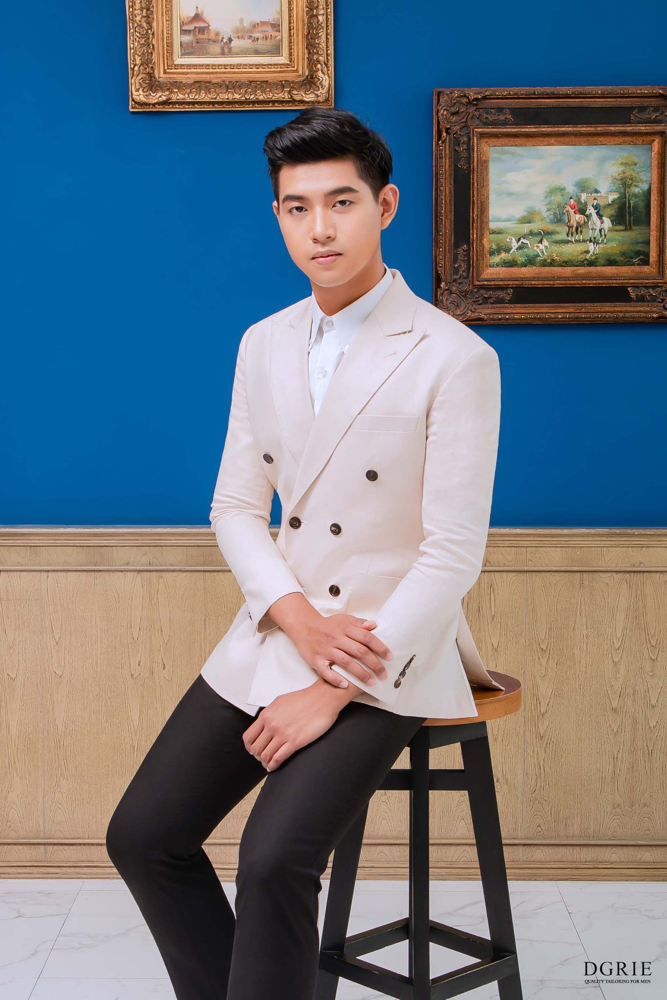 linen beige poland blazer dgrie