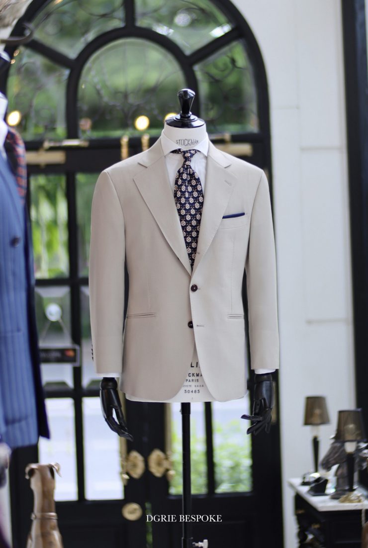 bespoke classic beige suit dgrie 3