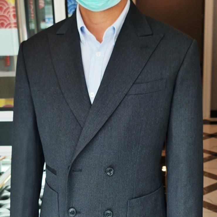 DGRIE BESPOKE DB CLASSIC ROLL: ตัดสูทกระดุม 2 แถวสีเทา 12 dgrie bespoke db classic roll 2 dgrie 2