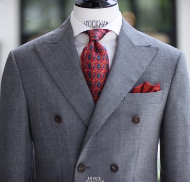 DGRIE ร้านตัดสูท สีเทา กระดุมสองแถว หางม้าทั้งตัว: FRESCO GREY 14 dgrie fresco grey dgrie 1
