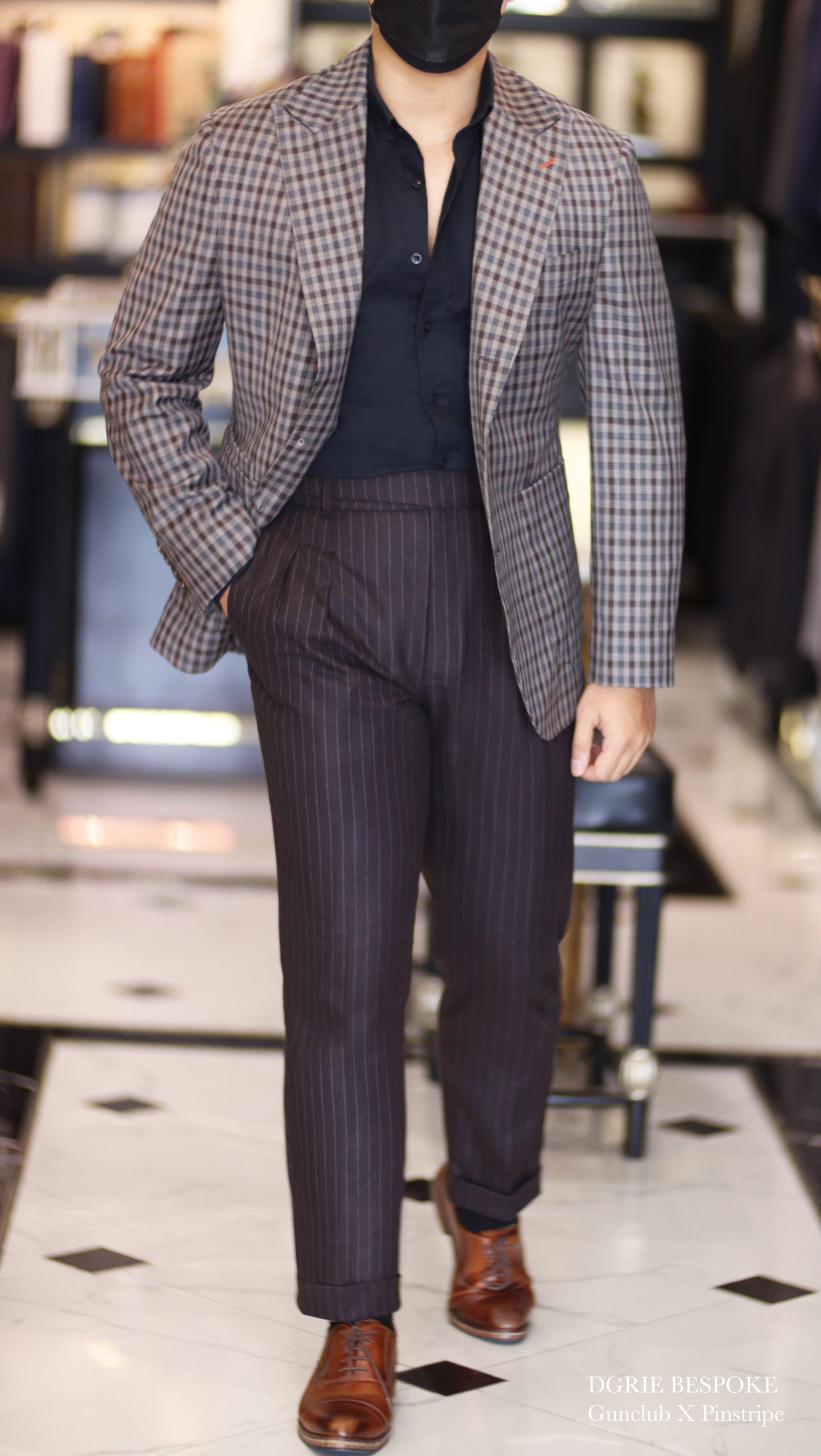 dgrie gun club check x chalk stripe pants dgrie 2 dgrie gun club check x chalk stripe pants dgrie 2