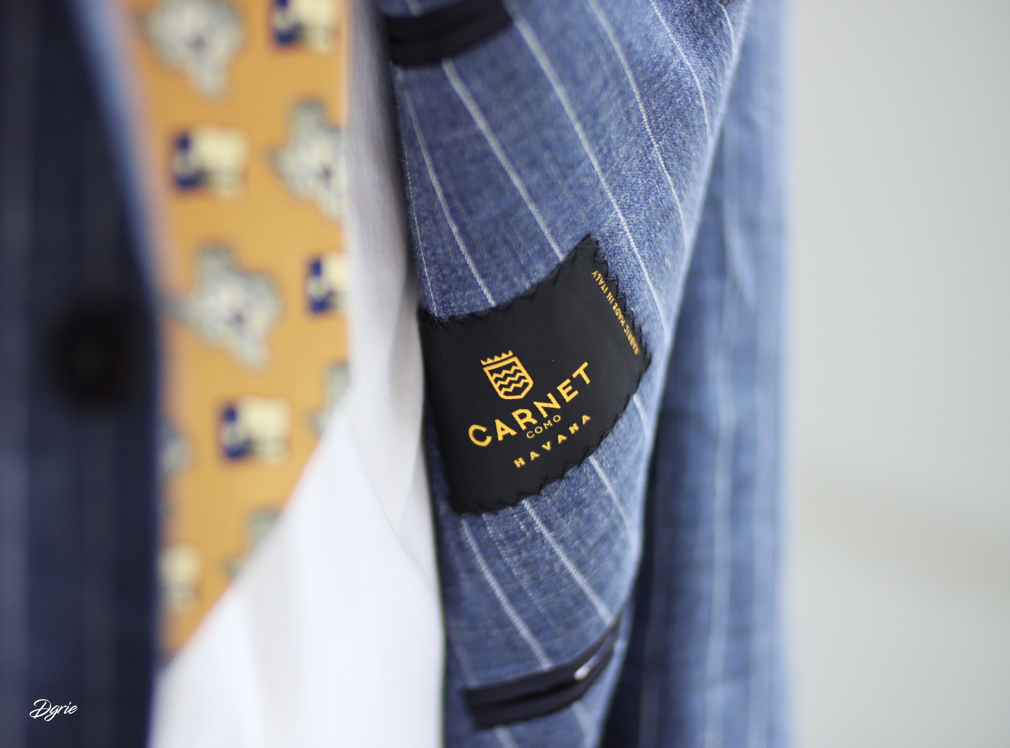 dgrie pinstripe linen jacket full canvas dgrie 5