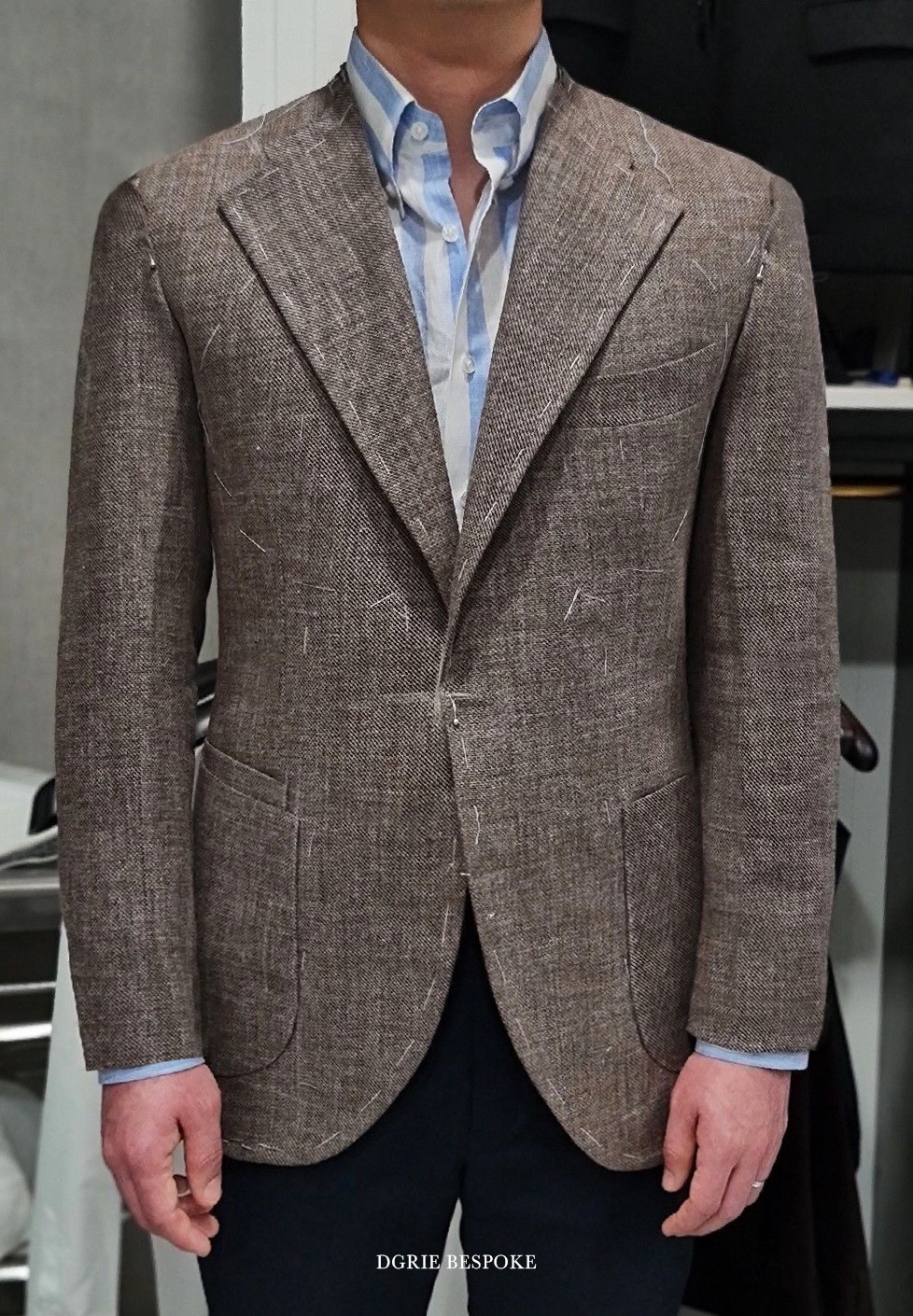 bespoke italy wool linen blazer dgrie 1