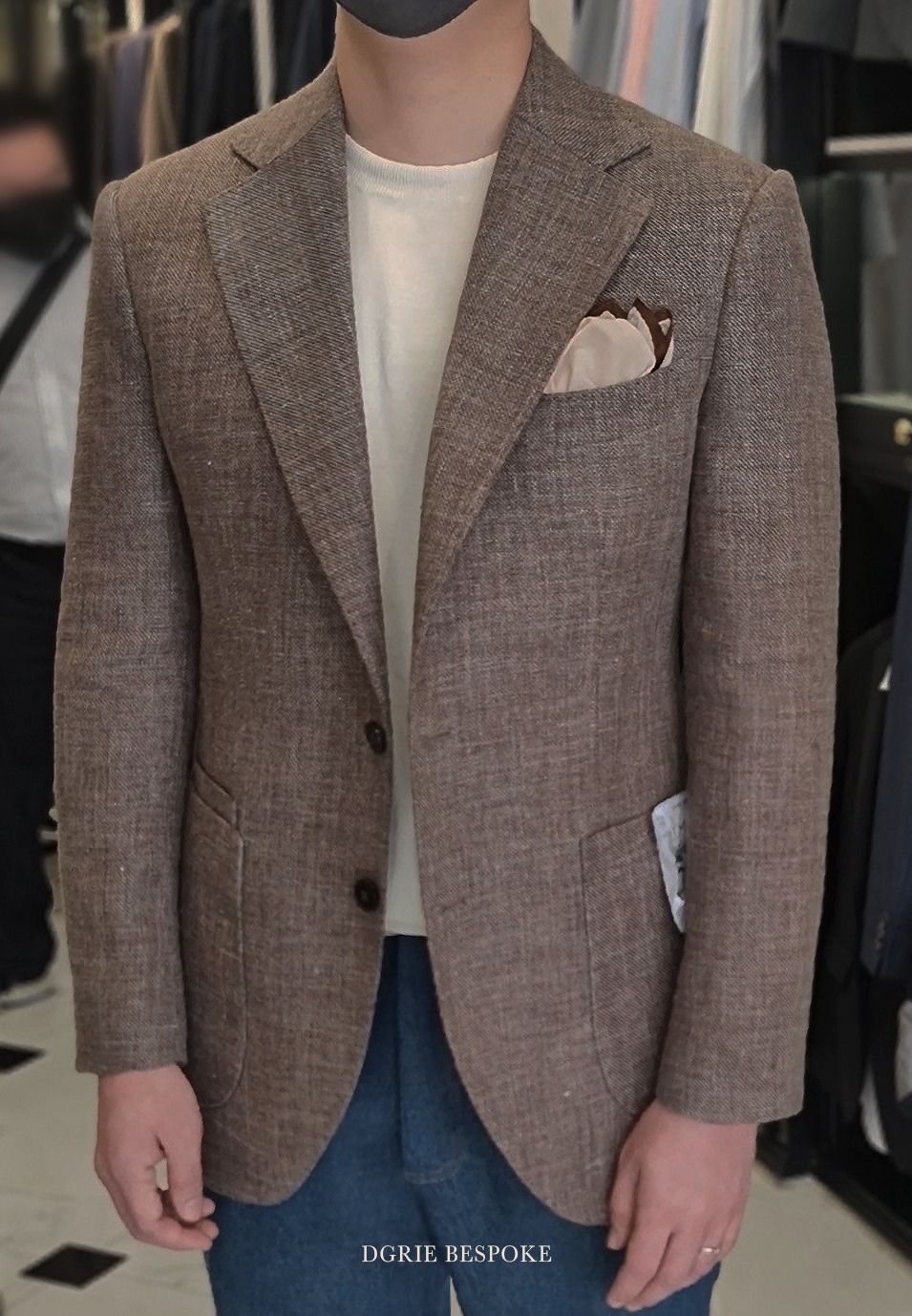 bespoke italy wool linen blazer dgrie 1
