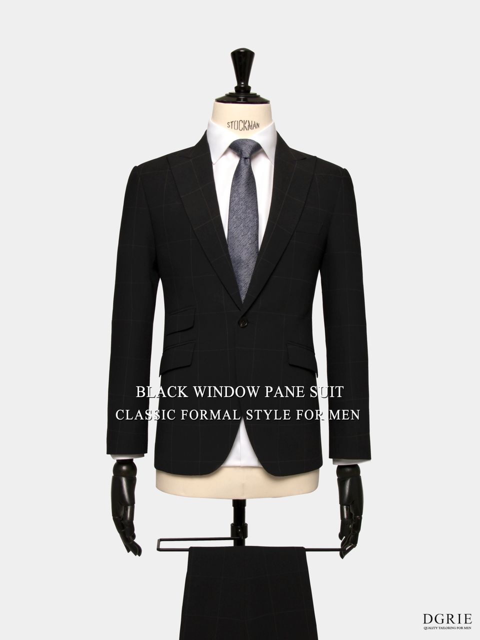 dgrie black windowpane suit dgrie 1