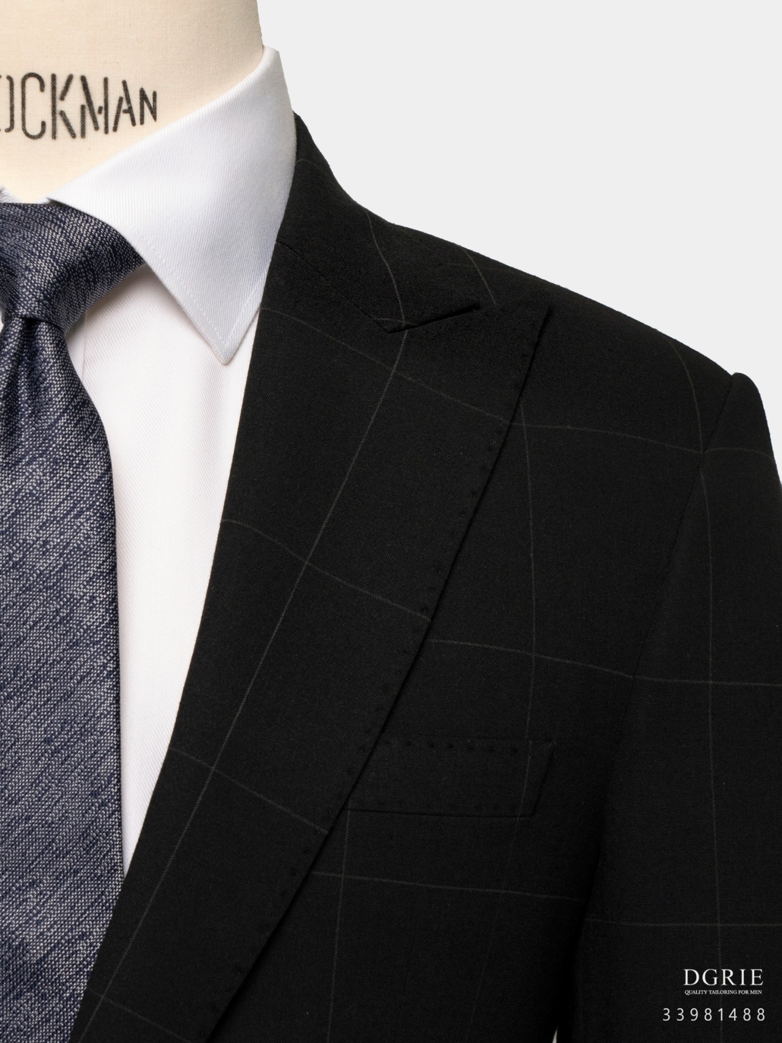 dgrie black windowpane suit dgrie