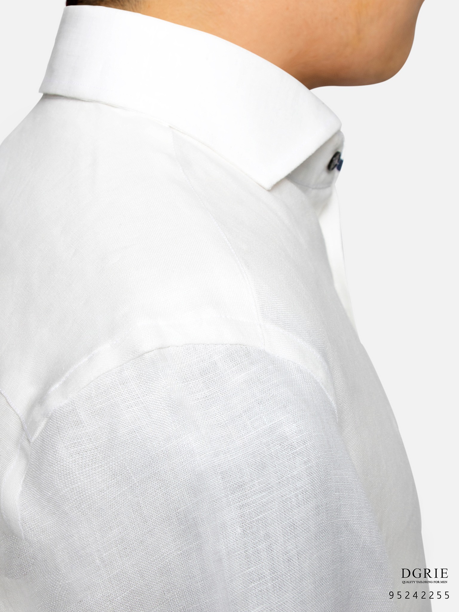 dgrie ivory white heavy linen shirt dgrie