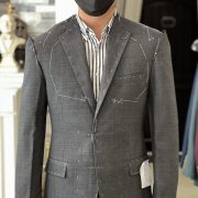 fitting grey prince of wales suit dgrie 1