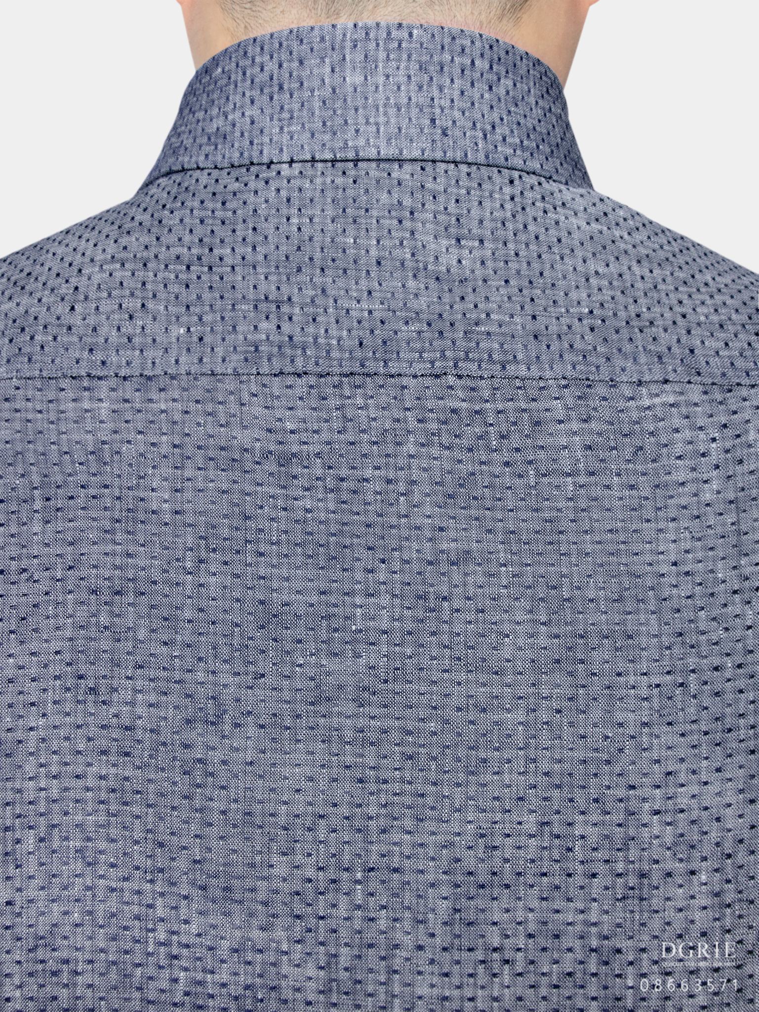 gray curve collar linen shirt dgrie 2