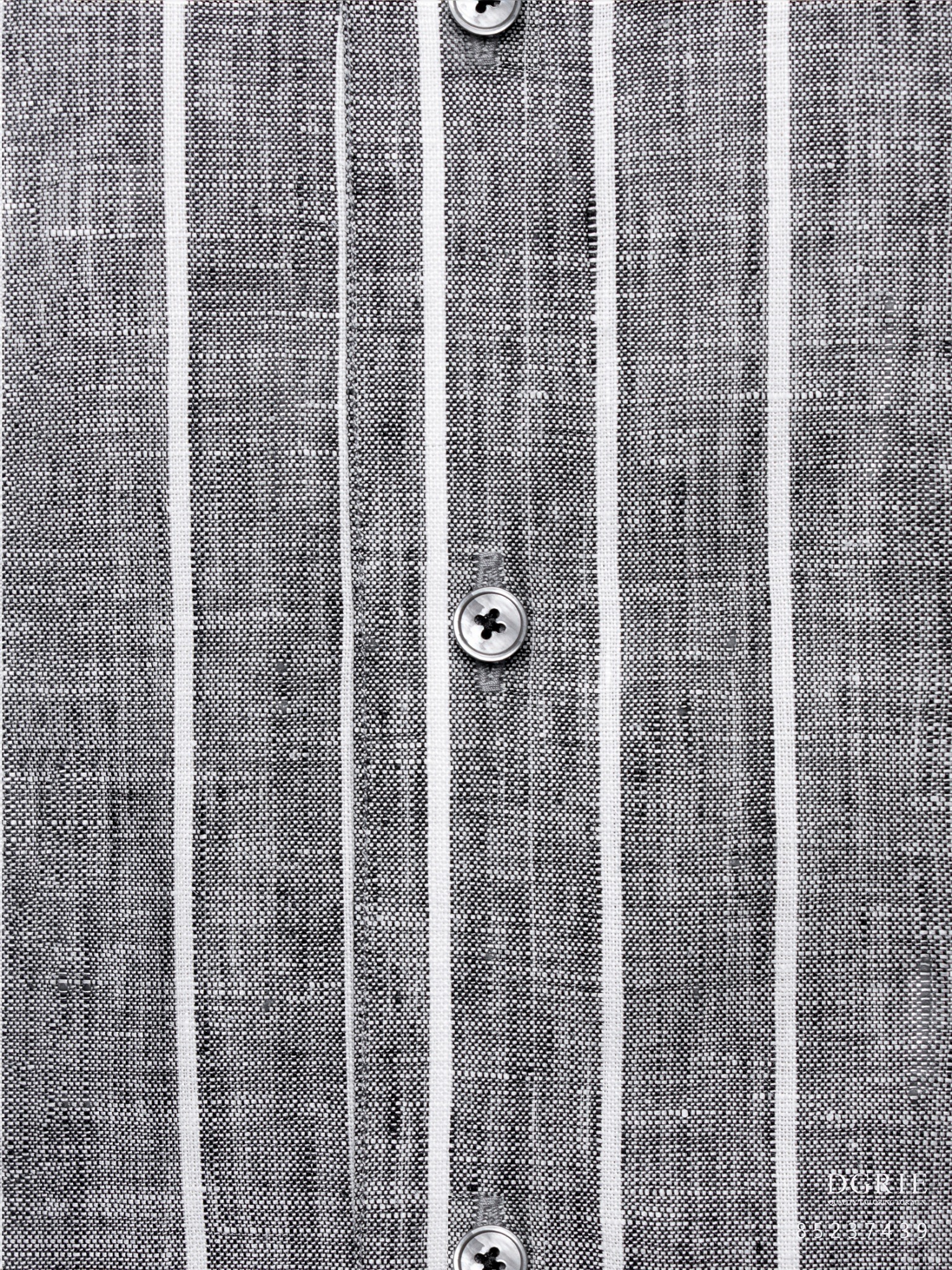 gray white stripe linen shirt dgrie 4