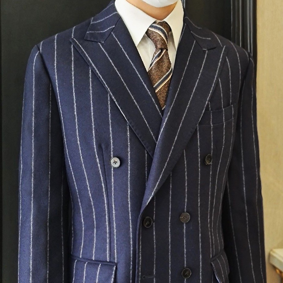 navy chalk stripe doublebreasted suit dgrie 2