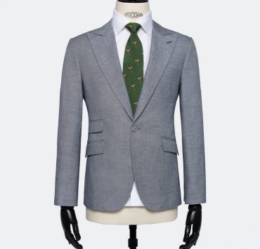 dgrie light gray cotton linen jacket dgrie