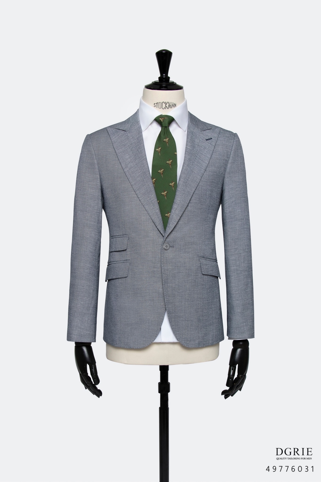 dgrie light gray cotton linen jacket dgrie