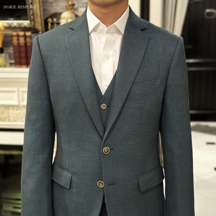 DGRIE Smart Green 3 Piece Suits: ตัดสูทสีเขียว โทนสีใส่ง่าย 3 dgrie smart green 3 piece suits dgrie 4