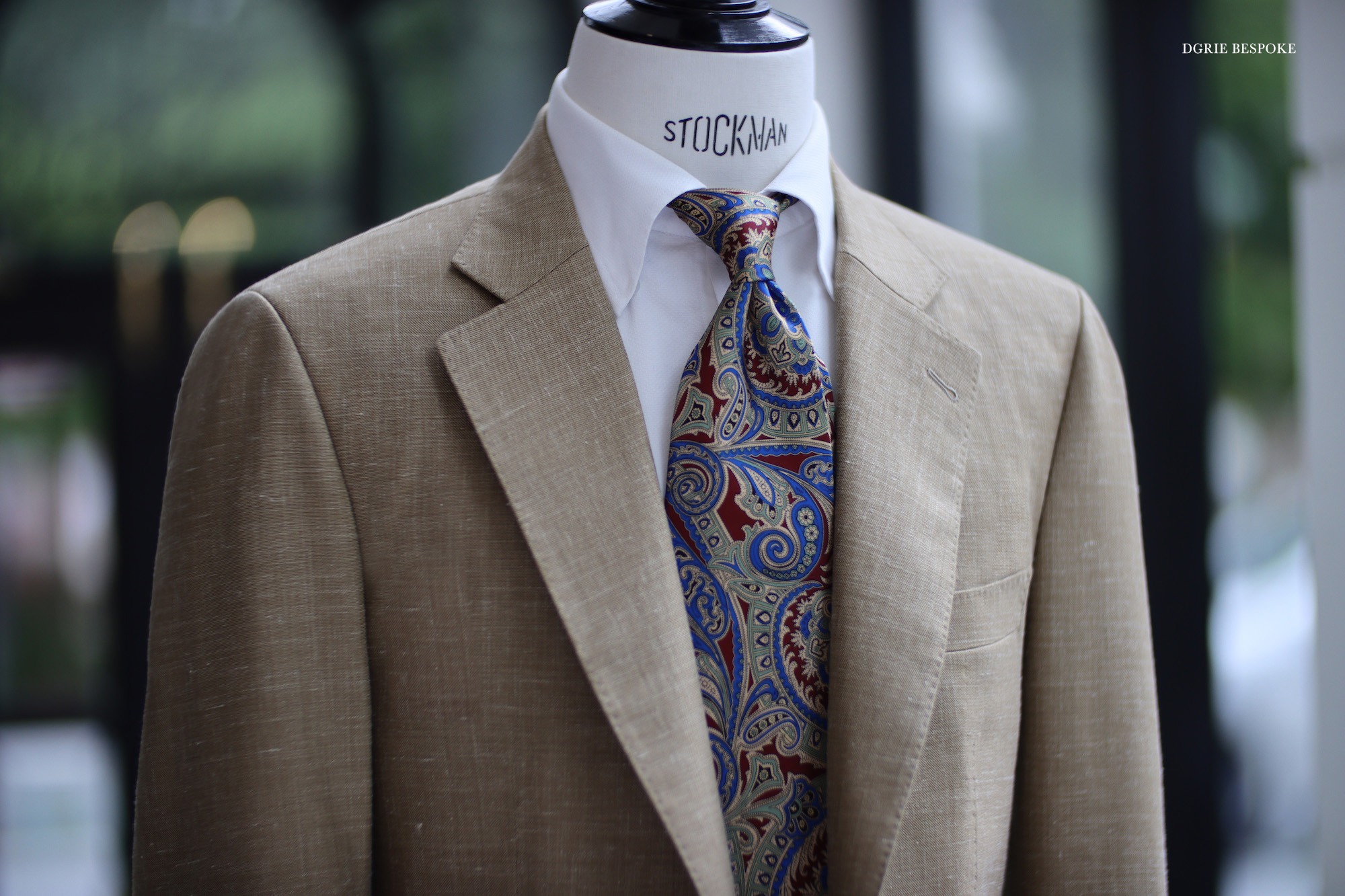 gold wool linen silk suit dgrie 1