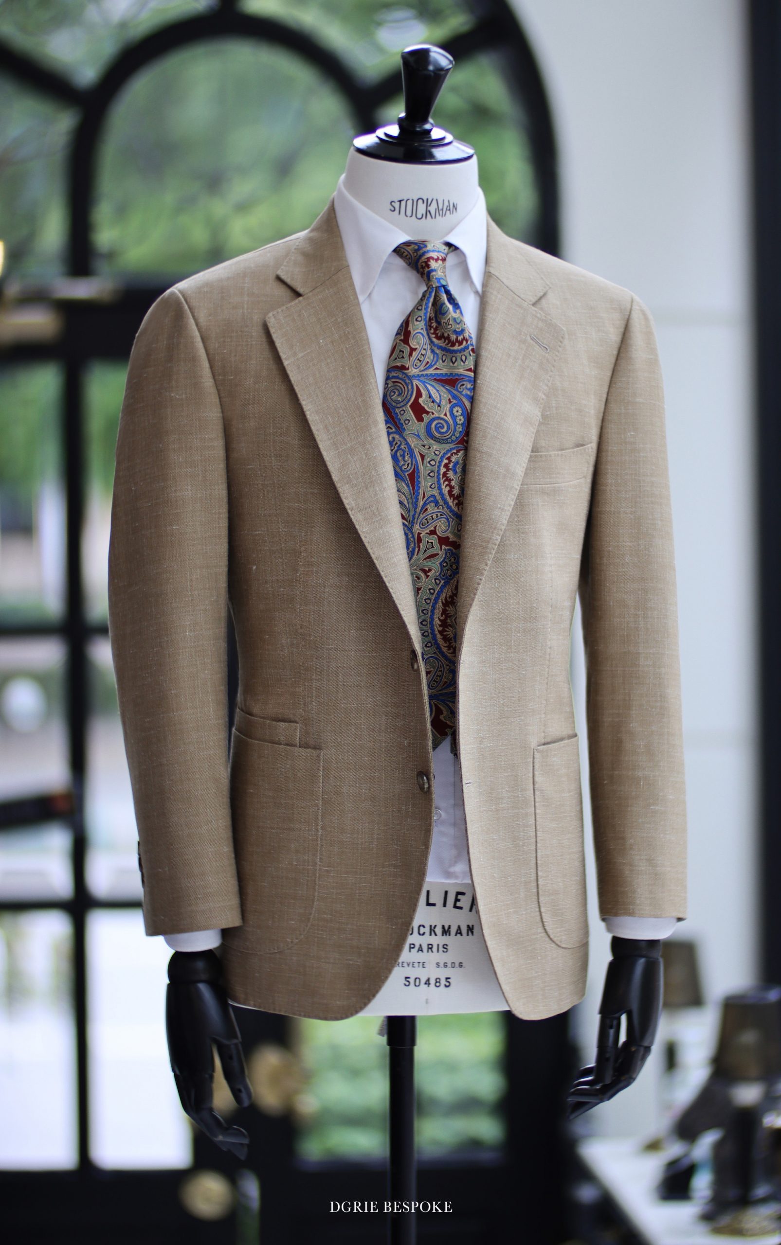 gold wool linen silk suit dgrie 3