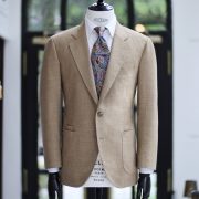 gold wool linen silk suit dgrie 4