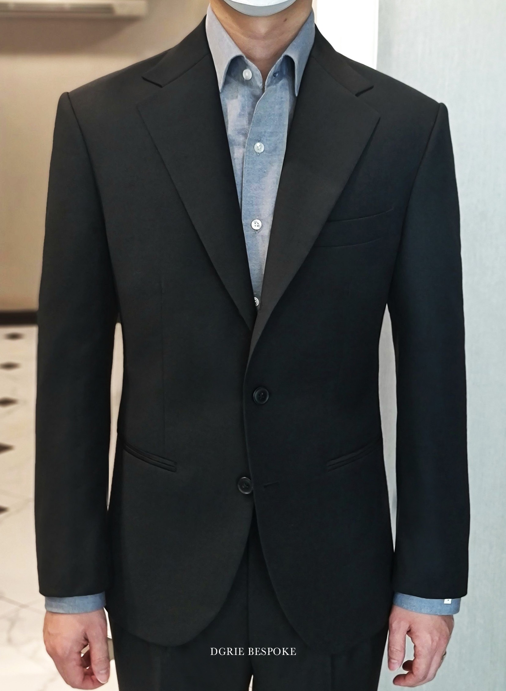 dgrie black classic regular suit dgrie
