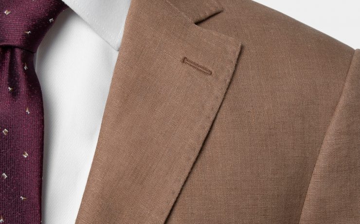 DGRIE สูทลินิน Caramel Brown Linen Jacket Suit 56 dgrie caramel brown linen jacket suit dgrie 2