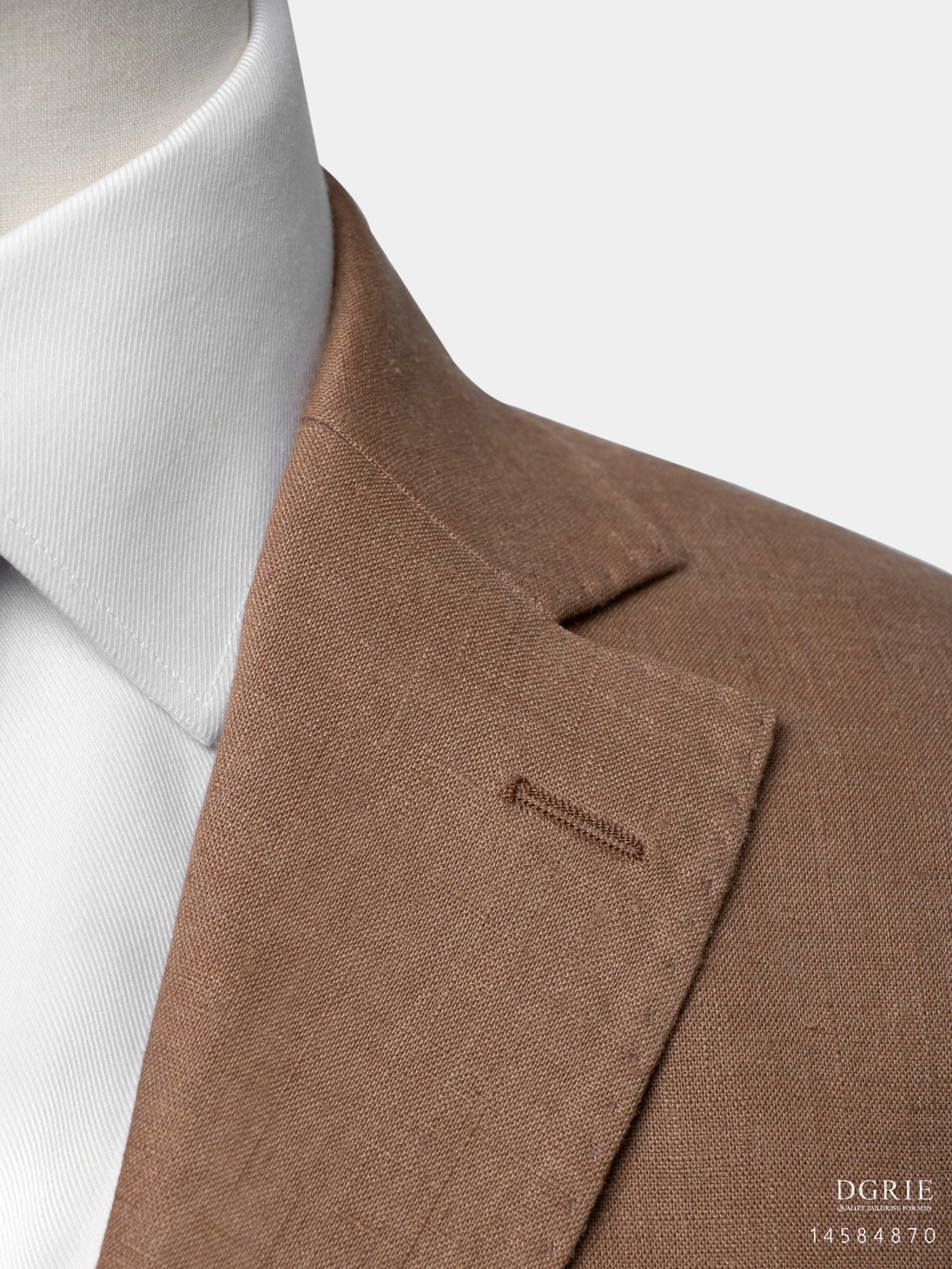 dgrie caramel brown linen jacket suit dgrie 4
