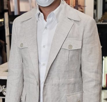 DGRIE Classic Linen Beige Safari: ตัดซาฟารี เสื้อซาฟารี 15 dgrie classic linen beige safari unconstructed dgrie 1