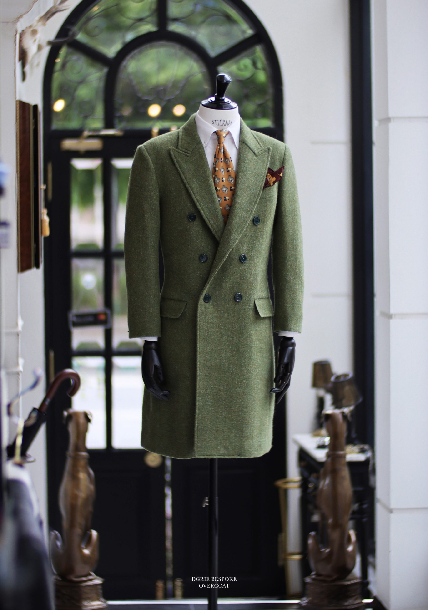 dgrie harris tweed green overcoat dgrie 5