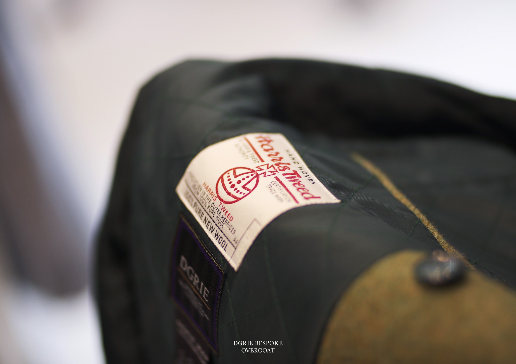 dgrie harris tweed green overcoat dgrie 6