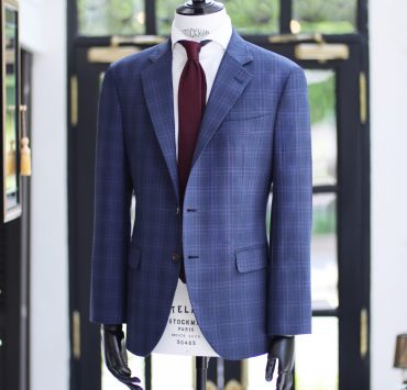 DGRIE Navy Window Suits: 170's Wool ตัดสูทลายตาราง 14 dgrie navy window suits 170s wool dgrie