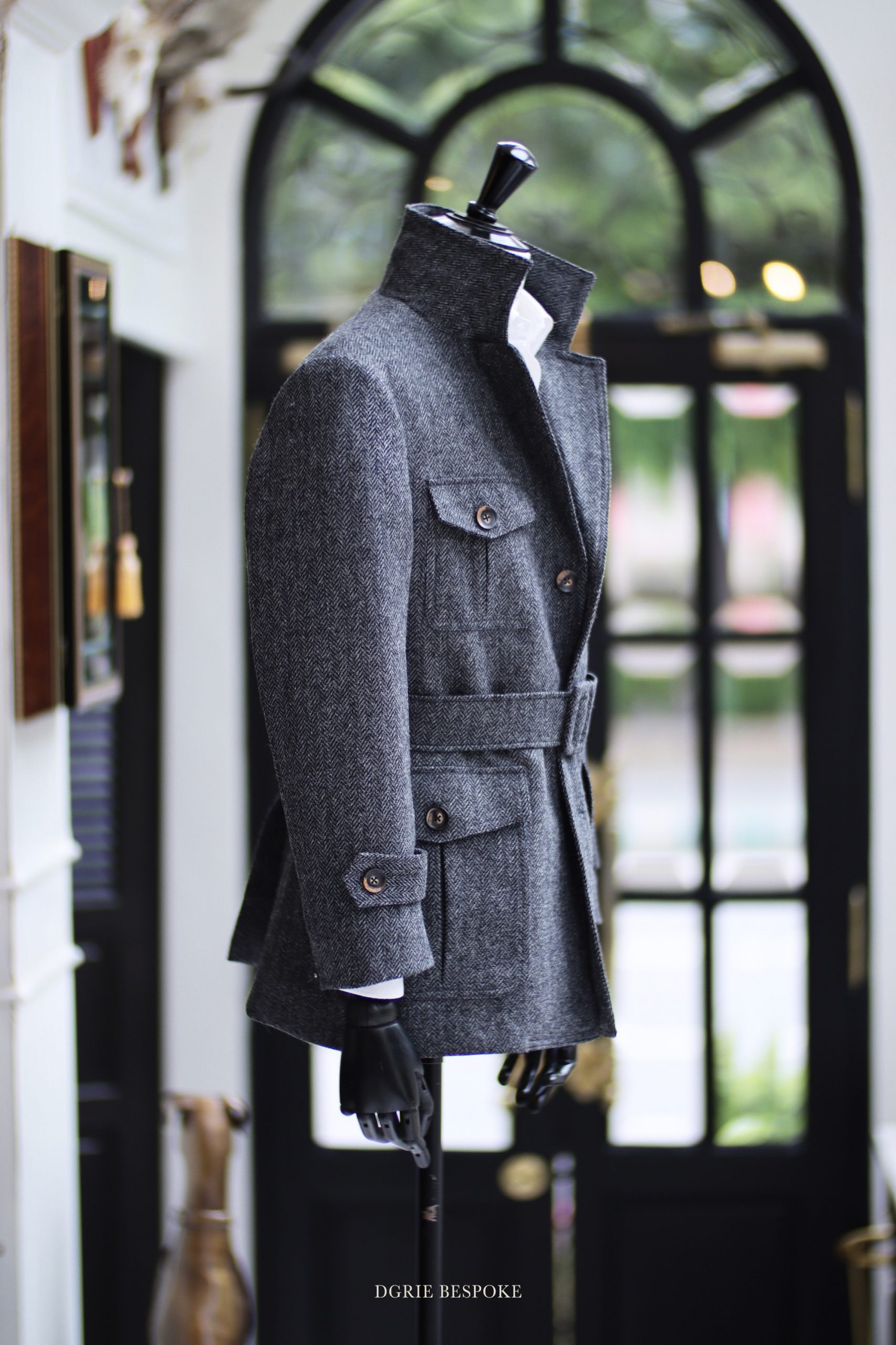 dgrie sherry tweed military coat jacket dgrie 1