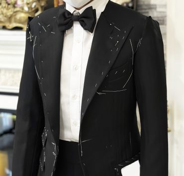 fitting black tuxedo slimfit dgrie 2