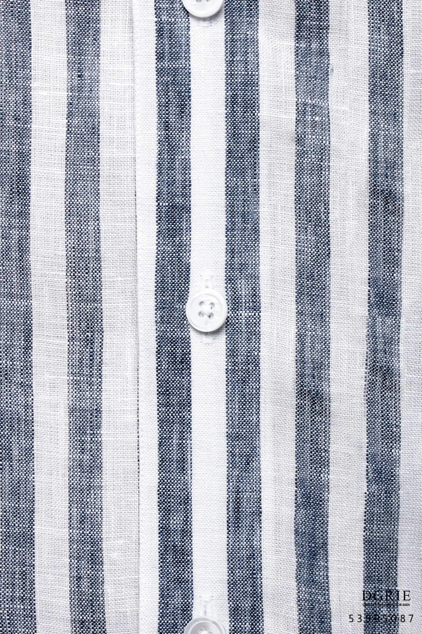 linen dark navy stripe shirt dgrie