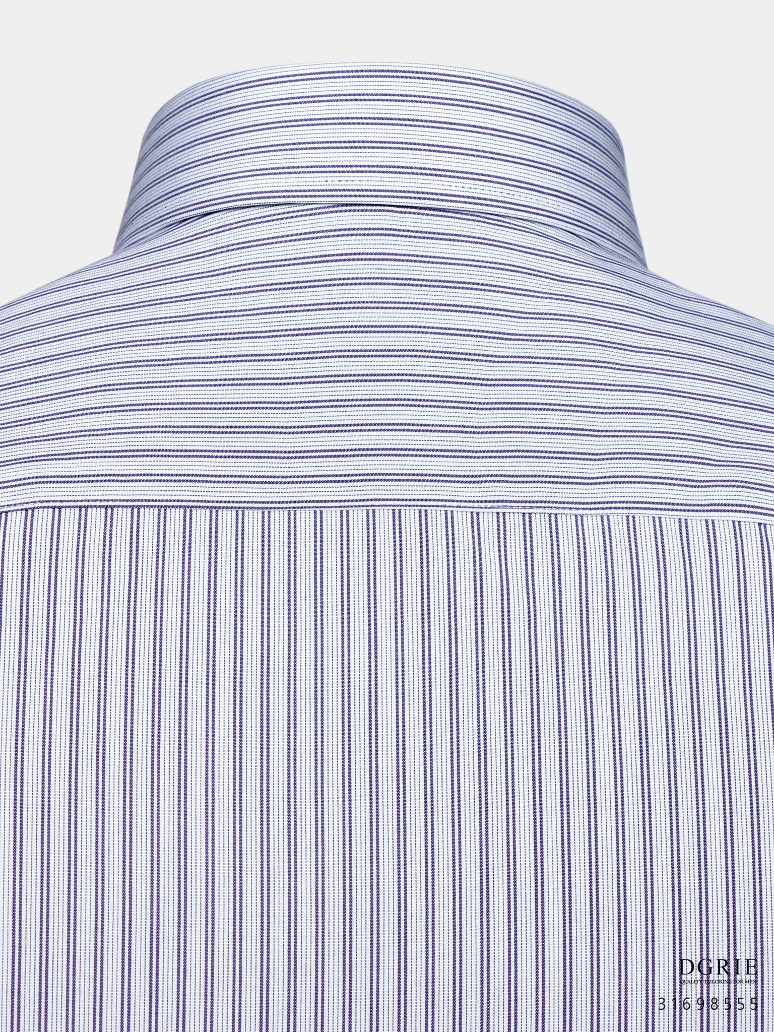 cotton double stripes curve collar dgrie 3