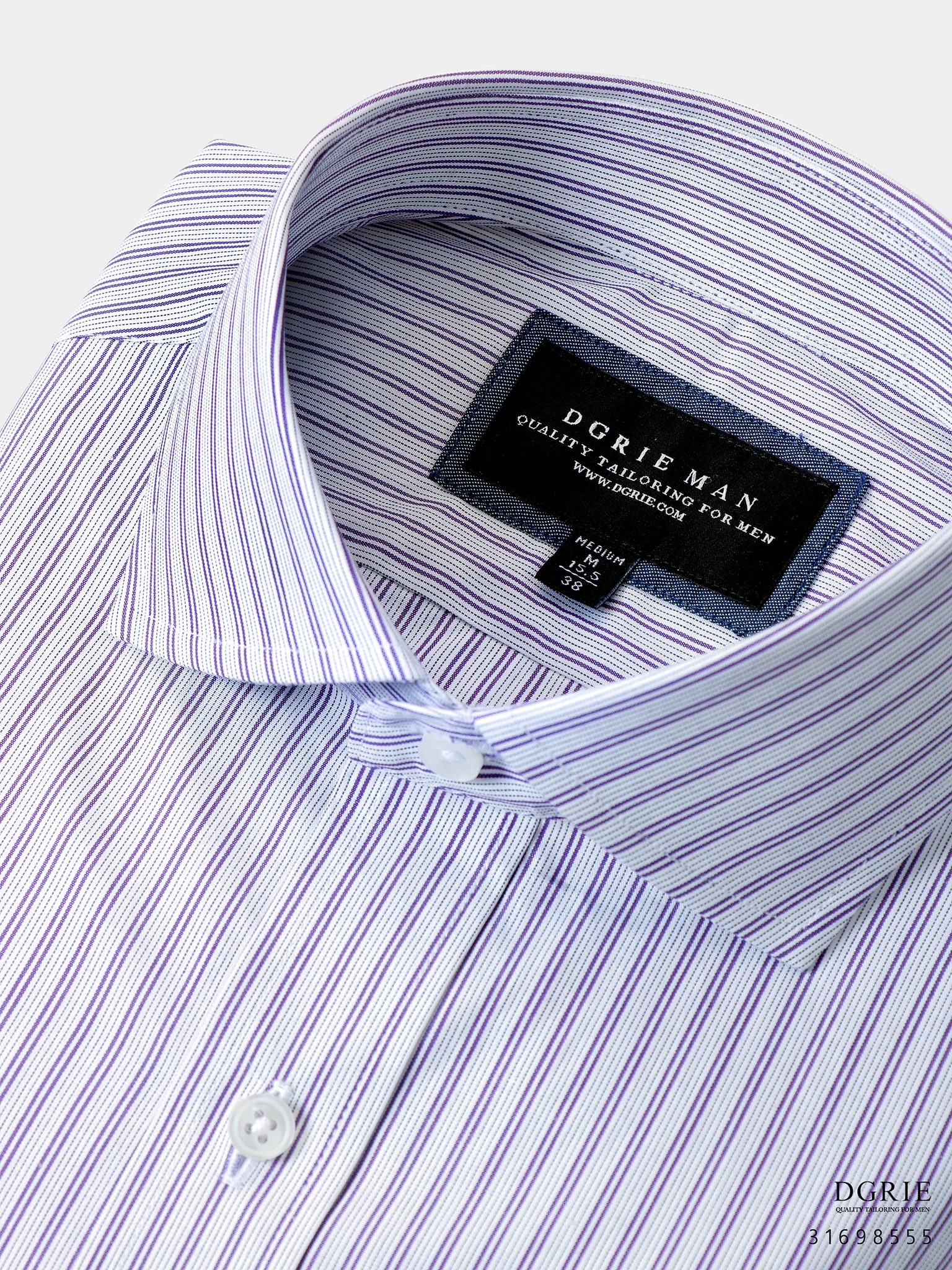 cotton double stripes curve collar dgrie 4