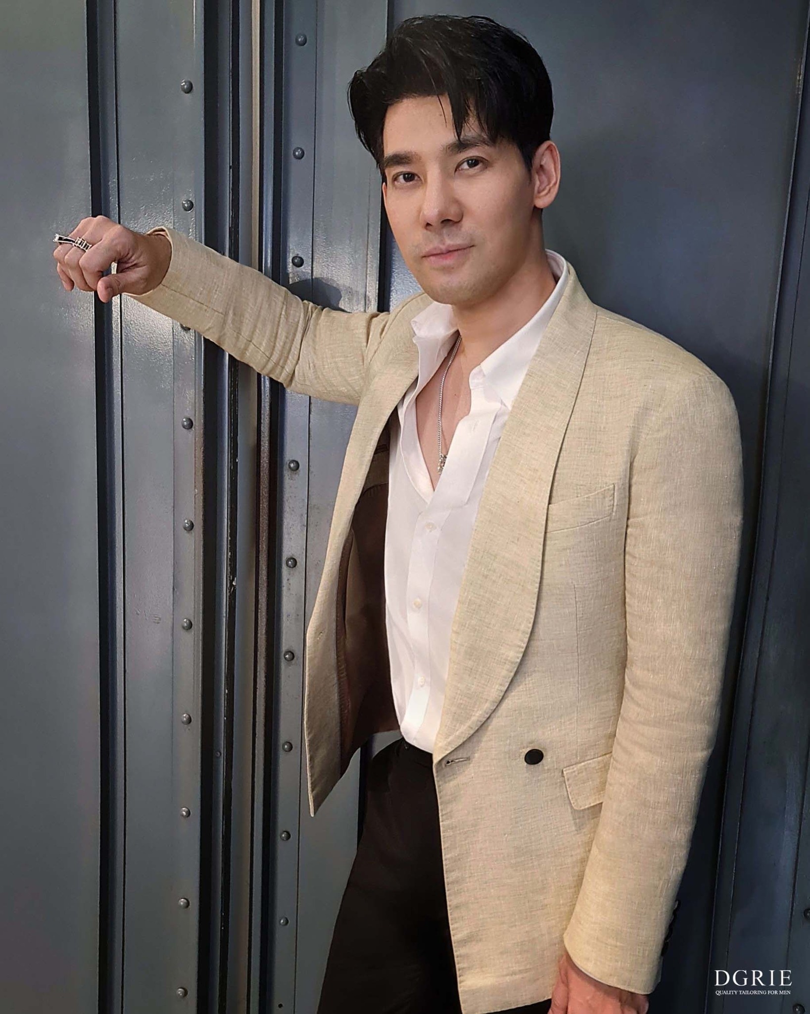 dgrie spotlight beige linen chambray dgrie