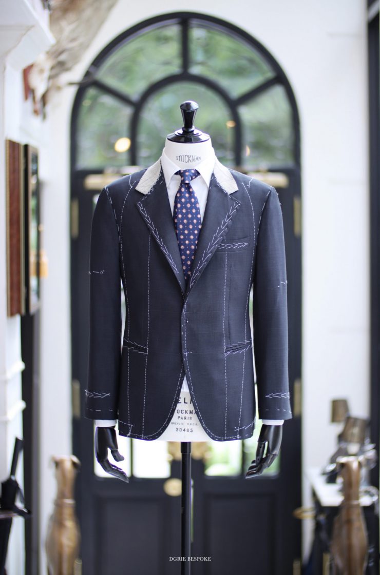 dgrie window grey suit full canvas dgrie