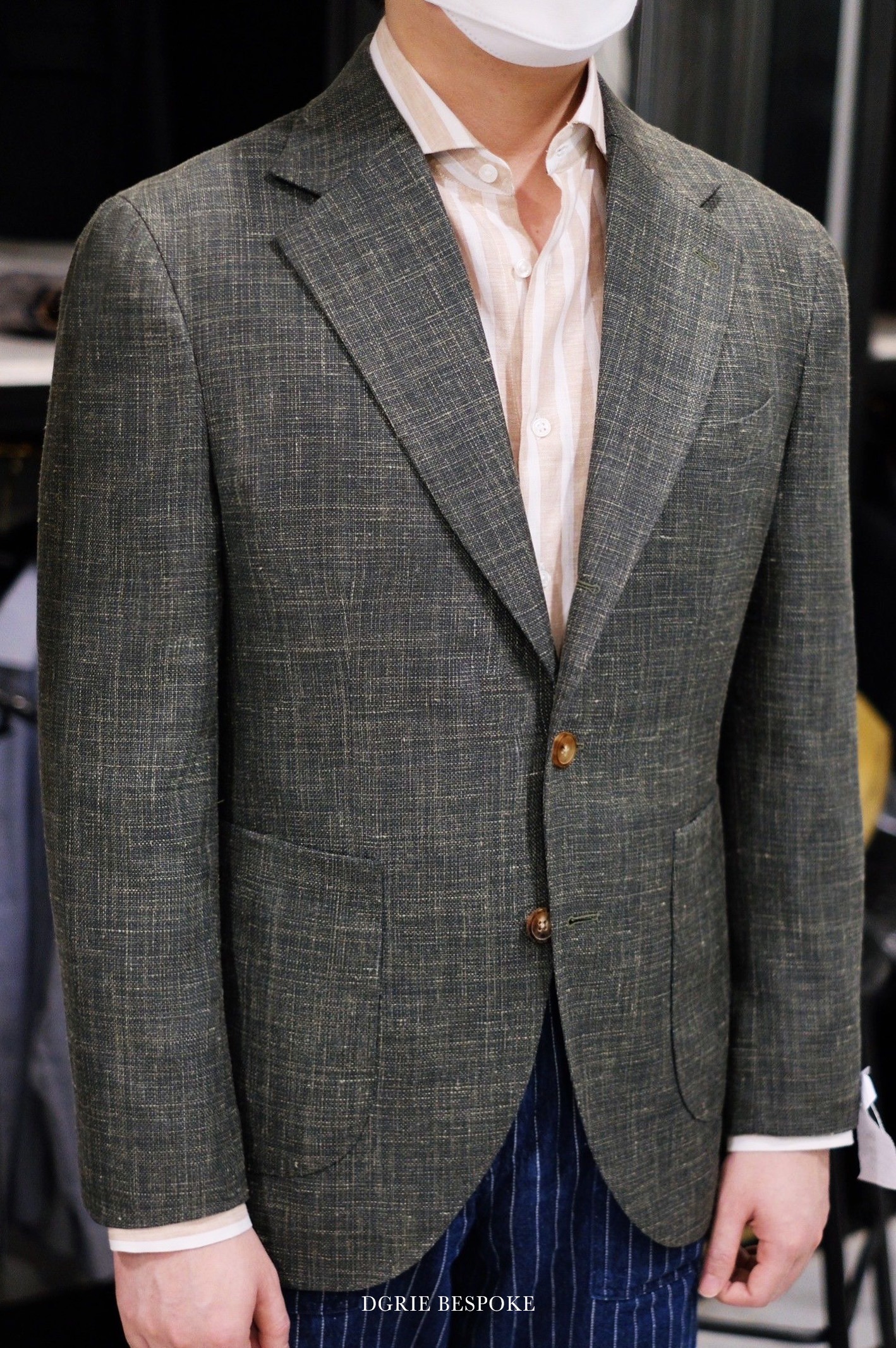 dgrie wool linen green jacket dgrie 2
